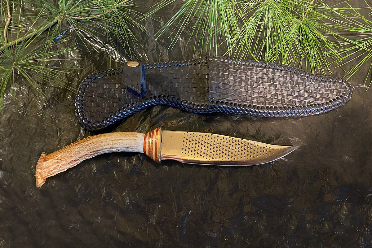 Deer Antler Handle and Farrier Rasp Blade